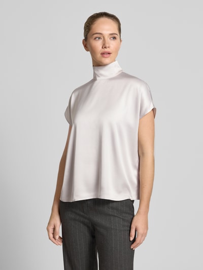 Style Icon Collection Fließende Bluse mit Stehkragen - curated by Isabelle Hartmann Hellgrau 4