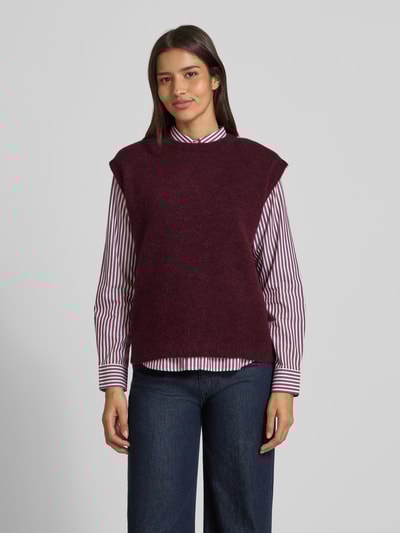 Selected Femme Relaxed Fit Pullunder aus Woll-Mix Modell 'LULU' Pflaume 4