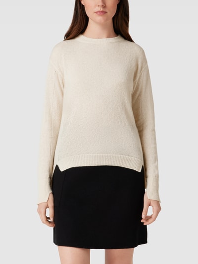 MaxMara Leisure Strickpullover mit Strukturmuster Modell 'FATA' Beige 4