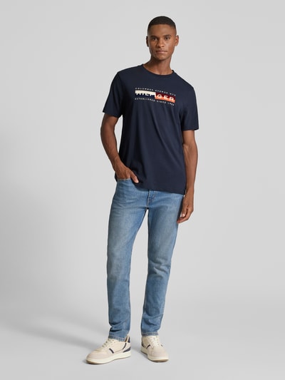 Tommy Hilfiger Regular Fit T-Shirt aus reiner Baumwolle Marine 1