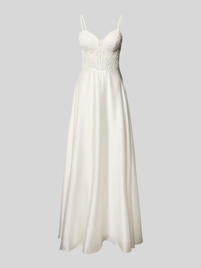 Mascara Bruidsjurk met hartvormige hals Wit - 2