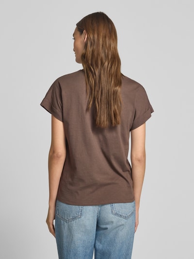 Tommy Hilfiger T-shirt o kroju regular fit z czystej bawełny Jasnobrązowy 5