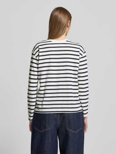 Pepe Jeans Longsleeve mit Label-Stitching Modell 'RIO' Marine 5