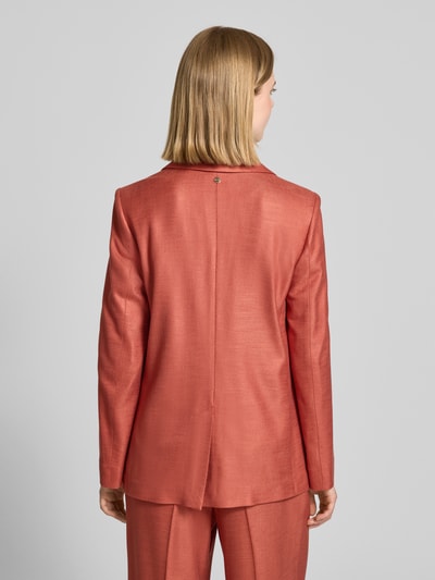 Marc Cain Slim Fit Blazer aus Viskose-Elasthan-Mix mit Pattentaschen Rostrot 5