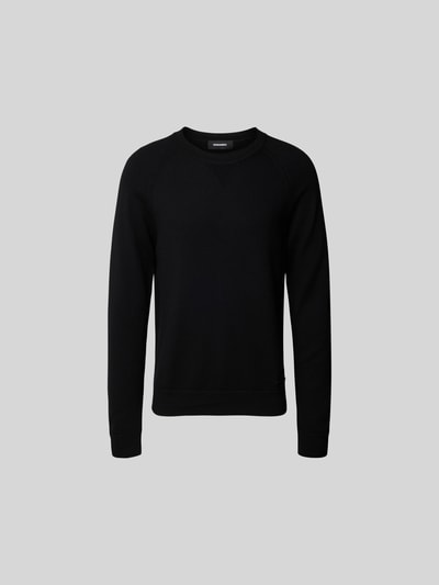 Dsquared2 Pullover mit gerippten Abschlüssen Black 2