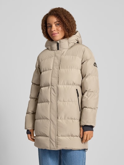 Superdry Kurtka pikowana z kieszeniami zapinanymi na zamek błyskawiczny Kamienny 4