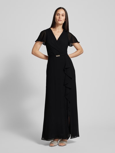 Lauren Ralph Lauren Abendkleid mit Gürtel Modell 'FARRYSH' Black 4