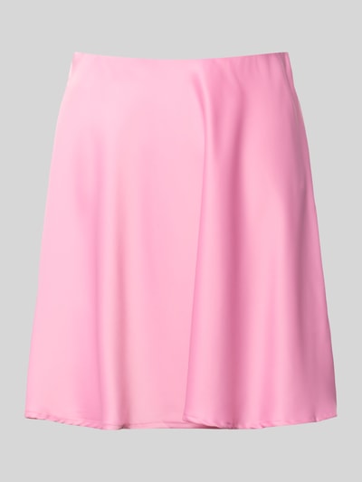 Produktfoto, Minirock mit elastischem Bund Modell 'PELLA' von YAS, rosa, glatte Textur, A-Linie, Material-Mix mit Stretch-Anteil