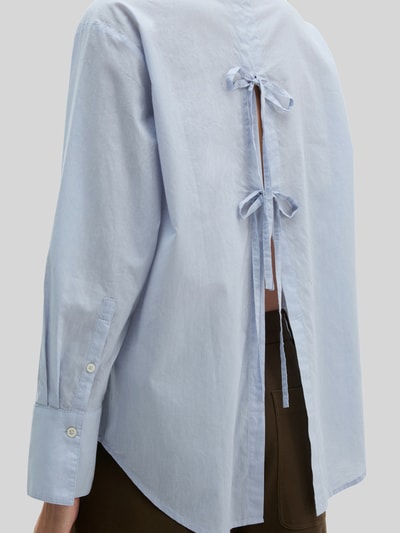 Marc O'Polo Relaxed Fit Bluse aus reiner Baumwolle mit Rücken-Detail Hellblau 3