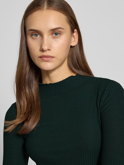 Only Slim Fit Langarmshirt mit Viskose-Anteil Modell 'LEMMA' Dunkelgruen 3