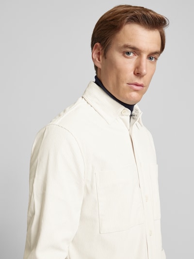 BOSS Overhemdjack met borstzakken, model 'OWEN' Offwhite - 3