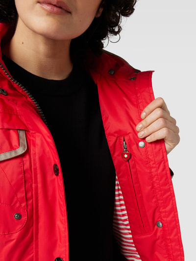 Wellensteyn Funktionsjacke mit Gürtel Modell 'CHOCANDY' Rot 7