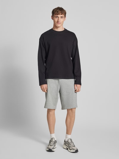 adidas Originals Shorts mit elastischem Bund und Label-Stitching Hellgrau Melange 1