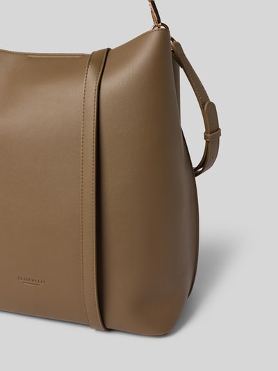 Seidenfelt Hobo Bag in Leder-Optik Modell 'Nelma' Khaki 3