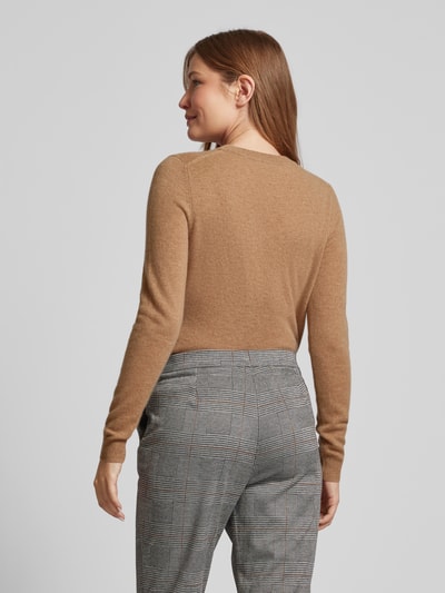 Christian Berg Woman Gebreide pullover met structuurmotief Camel - 5