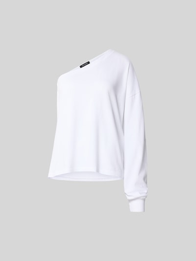 black palms Longsleeve in One-Shoulder-Design Weiss 2