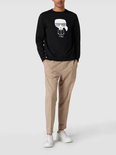 Karl Lagerfeld Sweatshirt mit Karl-Print Black 1