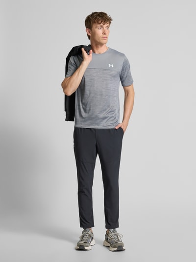 Under Armour Regular fit T-shirt met logoprint, model 'Tech' Middengrijs - 1