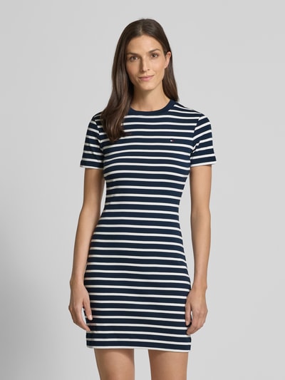 Tommy Hilfiger Getailleerde mini-jurk van puur katoen Marineblauw - 4