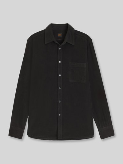 BOSS Orange Regular fit vrijetijdsoverhemd van puur katoen model 'Relegant' Zwart - 2