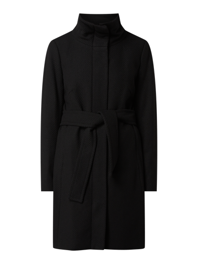 InWear Wollmantel mit Taillengürtel  Black 2