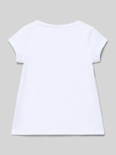 s.Oliver RED LABEL Regular Fit T-Shirt aus reiner Baumwolle Weiss 3