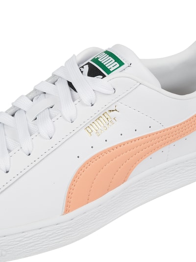 Puma Sneaker mit Lederbesatz Modell 'Basket Classic XXI' Weiss 2