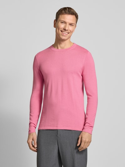 Drykorn Gebreide pullover met ribboorden, model 'Irmino' Lichtroze - 4