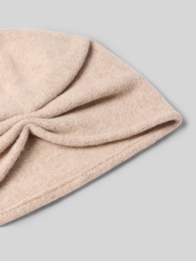 Loevenich Muts van zuivere wol met gefixeerde plooien Beige - 2