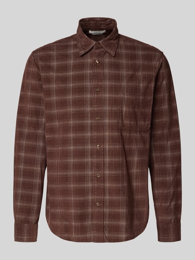 SELECTED HOMME Regular Fit Freizeithemd aus reiner Baumwolle Mittelbraun 2