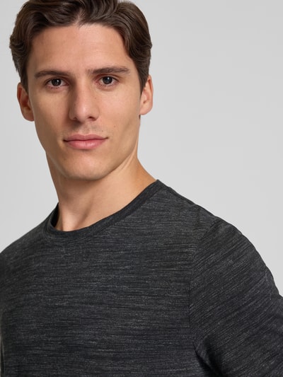 s.Oliver RED LABEL Regular fit T-shirt van katoenmix Zwart - 3