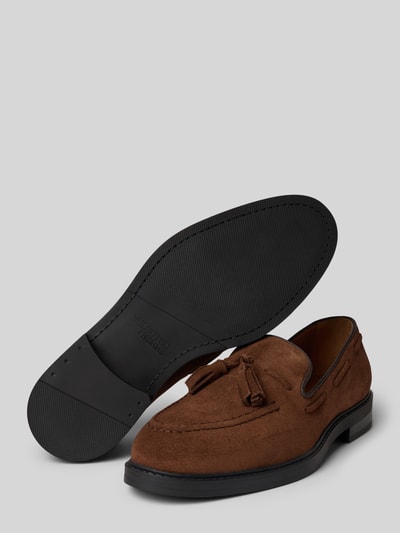 SELECTED HOMME Slipper aus echtem Rindsleder Modell 'BLAKE' Mittelbraun 4