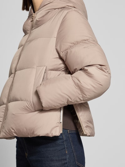 Marc O'Polo Regular Fit Daunenjacke mit Label-Patch Taupe 3
