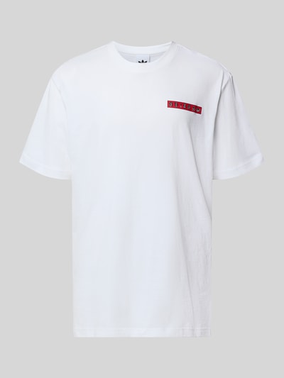 adidas Originals T-Shirt mit Label-Print Weiss 2