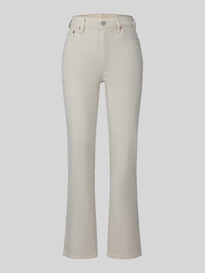 Levi's® 300 Slim Fit Jeans aus Baumwoll-Mix Modell 'RIBCAGE' Offwhite 2
