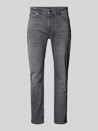 BOSS Slim fit jeans in 5-pocketmodel, model 'Delaware' Middengrijs - 2