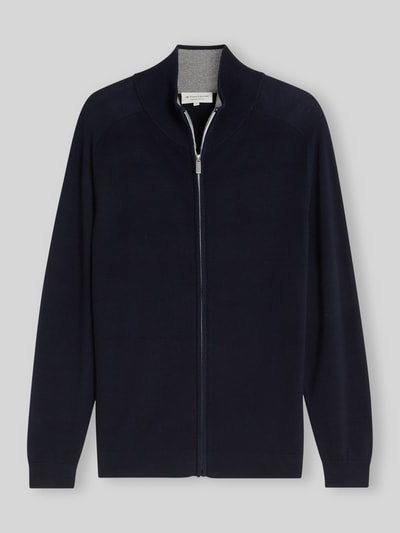 Tom Tailor Regular Fit Strickjacke aus reiner Baumwolle Marine 2