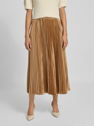 JOOP! Midirock mit Plisseefalten Camel 4