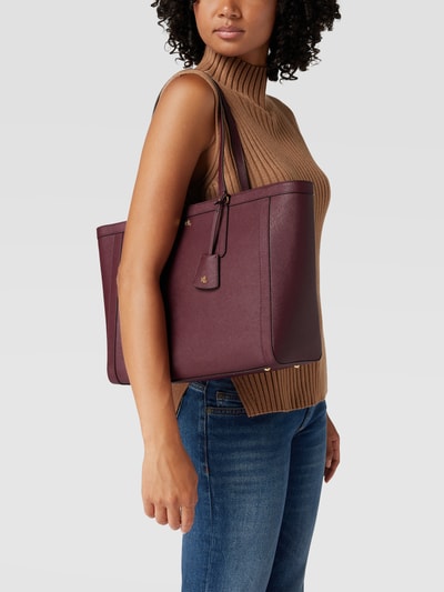 Lauren Ralph Lauren Shopper mit Label-Applikation Modell 'CLARE' Bordeaux 1