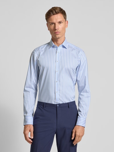 OLYMP Level Five Koszula biznesowa o kroju slim fit z listwą guzikową Błękitny 4