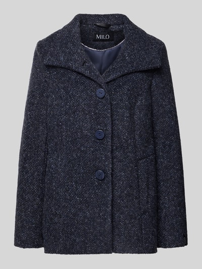 Milo Coats Jacke mit Knopfleiste Modell 'NIA' Marine 2