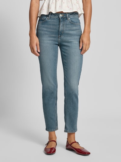 Only High Waist Jeans aus Baumwoll-Mix Modell 'EMILY' Hellblau 4