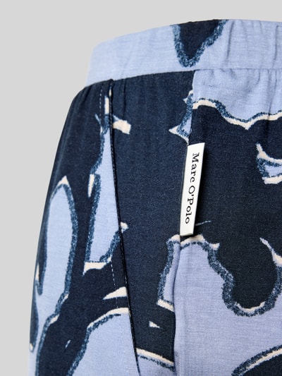 Marc O'Polo Relaxed fit korte pyjama met steekzakken opzij Bleu - 2