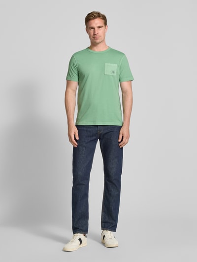 Lerros T-Shirt mit Rundhalsausschnitt Gruen 1