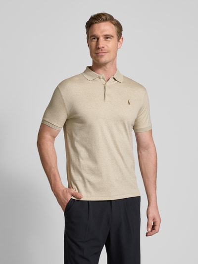 Polo Ralph Lauren Poloshirt mit Label-Stitching Beige 4