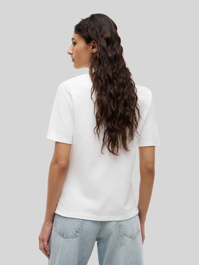 Tommy Hilfiger Regular Fit Poloshirts aus Baumwoll-Mix Ecru 5