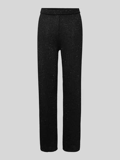 Selected Femme Stoffen broek met effectgaren, model 'JOSIE' Zwart - 1