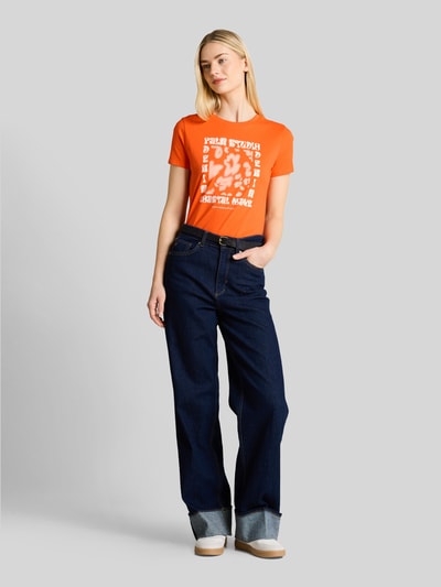 Tom Tailor Denim regular fit T-shirt van puur katoen Oranje - 1