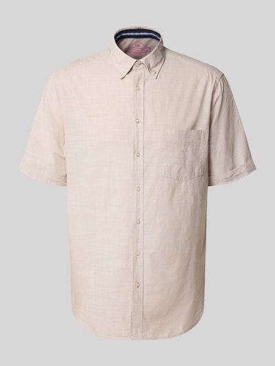 Christian Berg Men Regular Fit Freizeithemd mit Button-Down-Kragen Sand 2