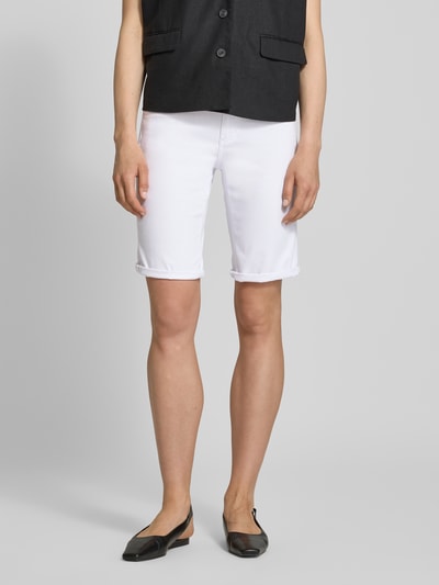Angels Regular Fit Bermudas aus Denim mit Umschlag Weiss 4